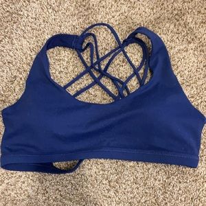 Navy blue sports bra